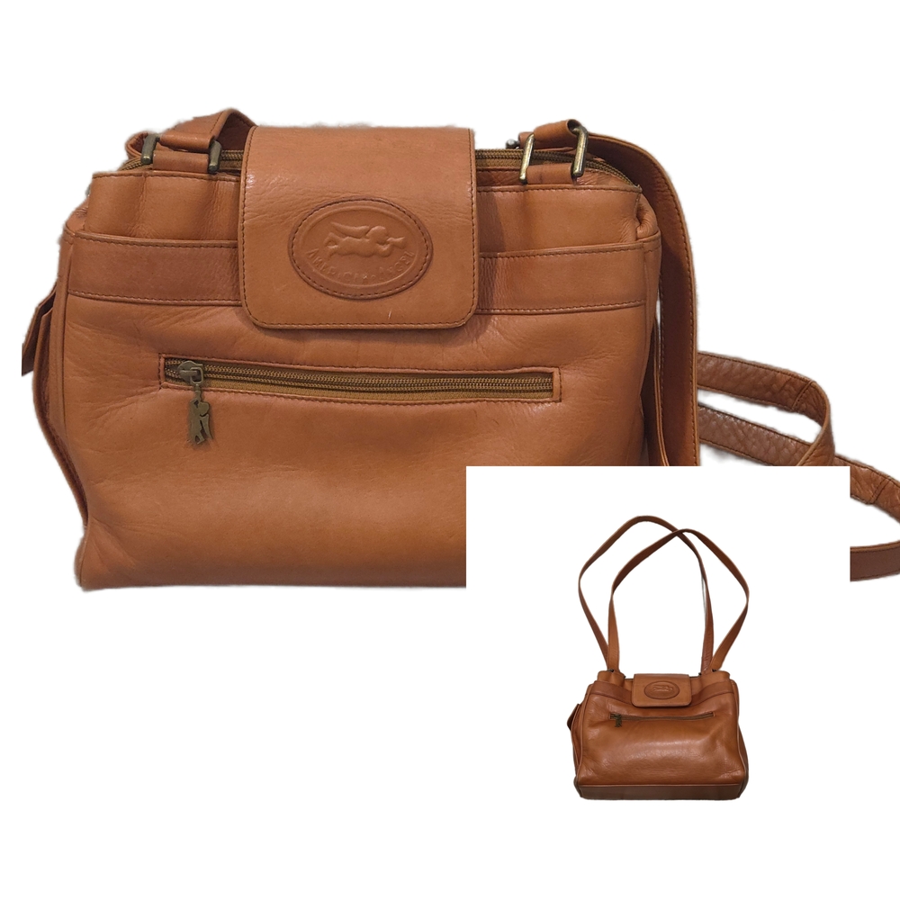 Vintage (90's) AMERICAN ANGEL Genuine Leather Shoulder Style Handbag